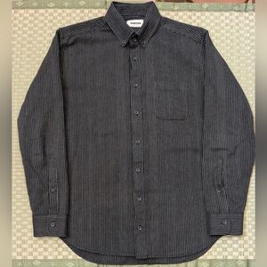 Taylor Stitch The Jack Shirt in Roped Black Indigo Men's Size 42